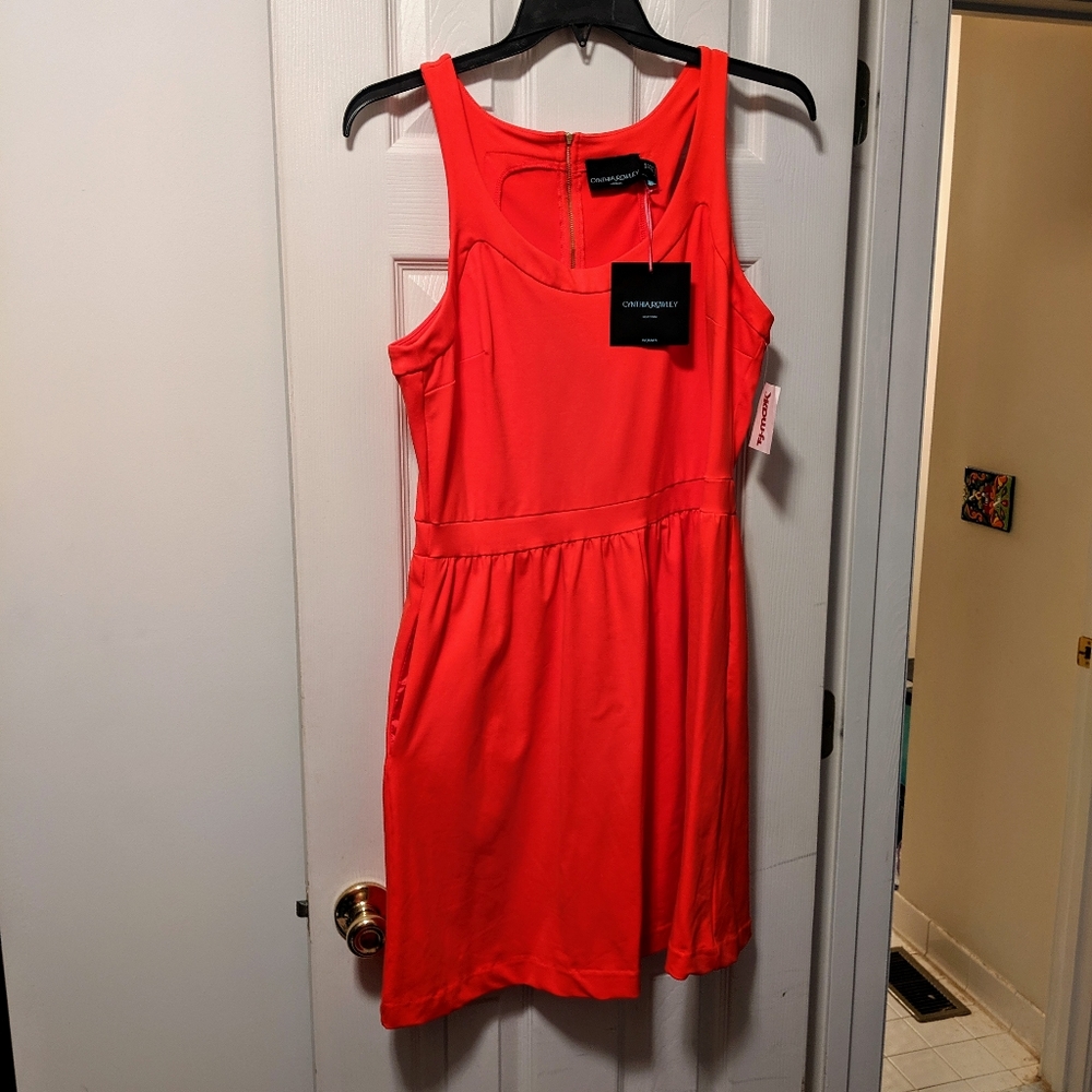 Cynthia Rowley Red Dress 1X NWT